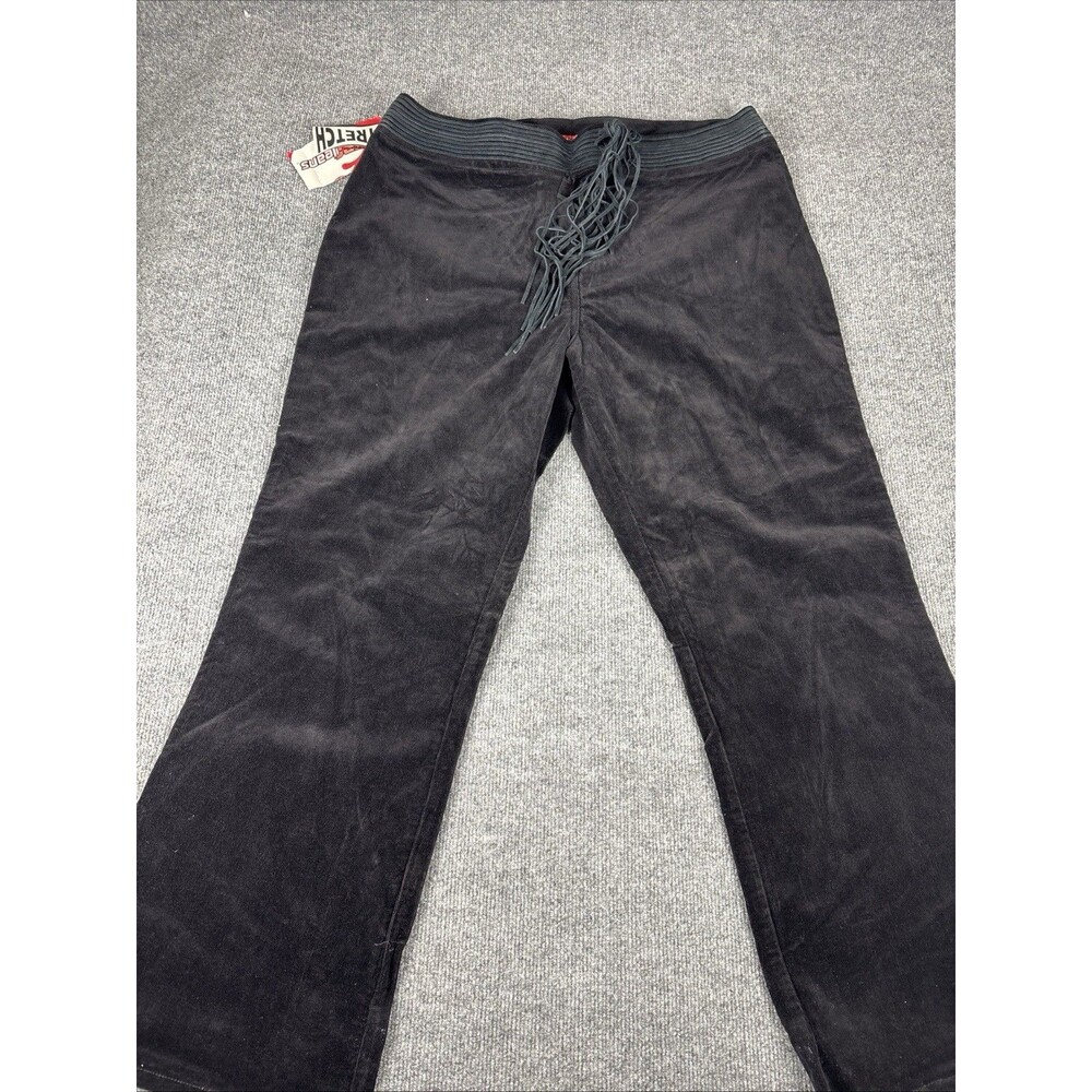 Laze Jeans Women’s Size 24 Black Corduroy Lace Up Flare Pants